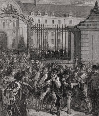 Pillage of the Invalides Armoury, 14 July 1789 by French School